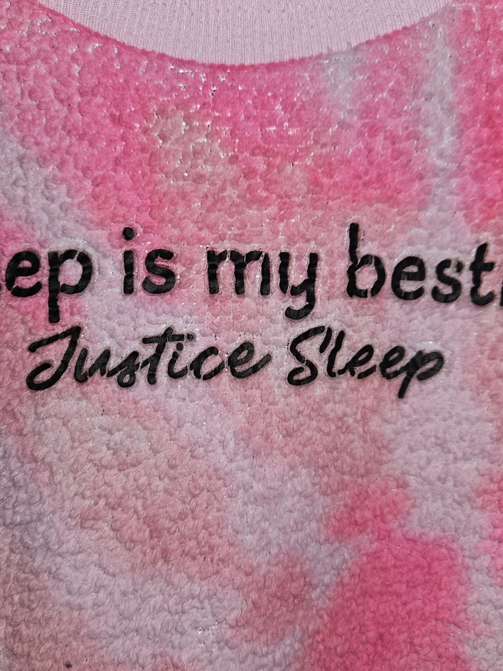 Justice Pink Tie-Dye Cozy Pajama Set
